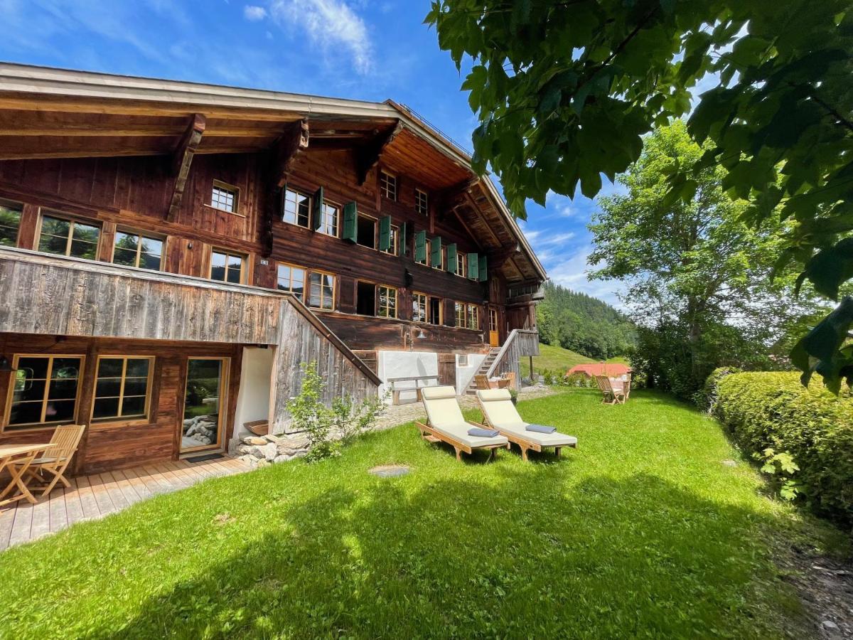 Alpen Charme - Chalet D'Hotes Et Spa Gsteig Eksteriør billede