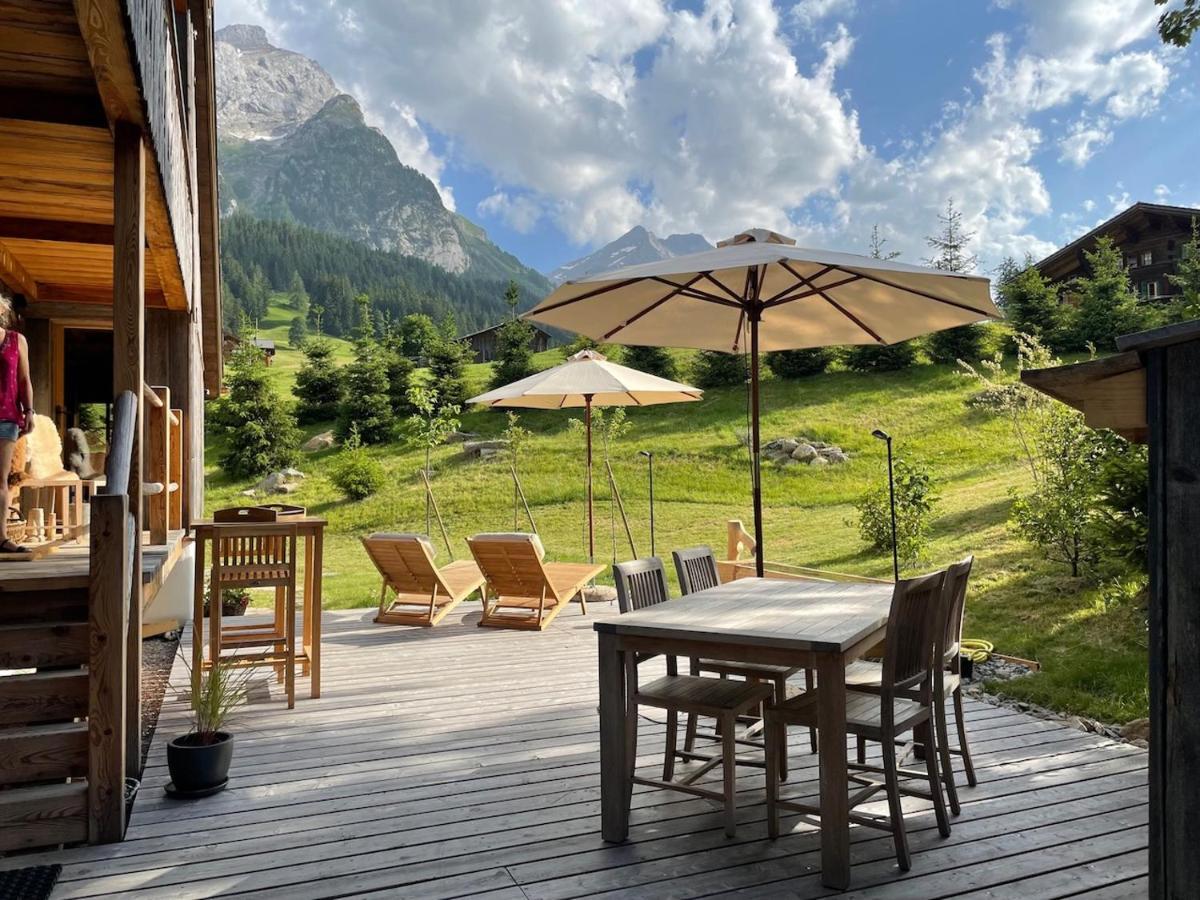 Alpen Charme - Chalet D'Hotes Et Spa Gsteig Eksteriør billede