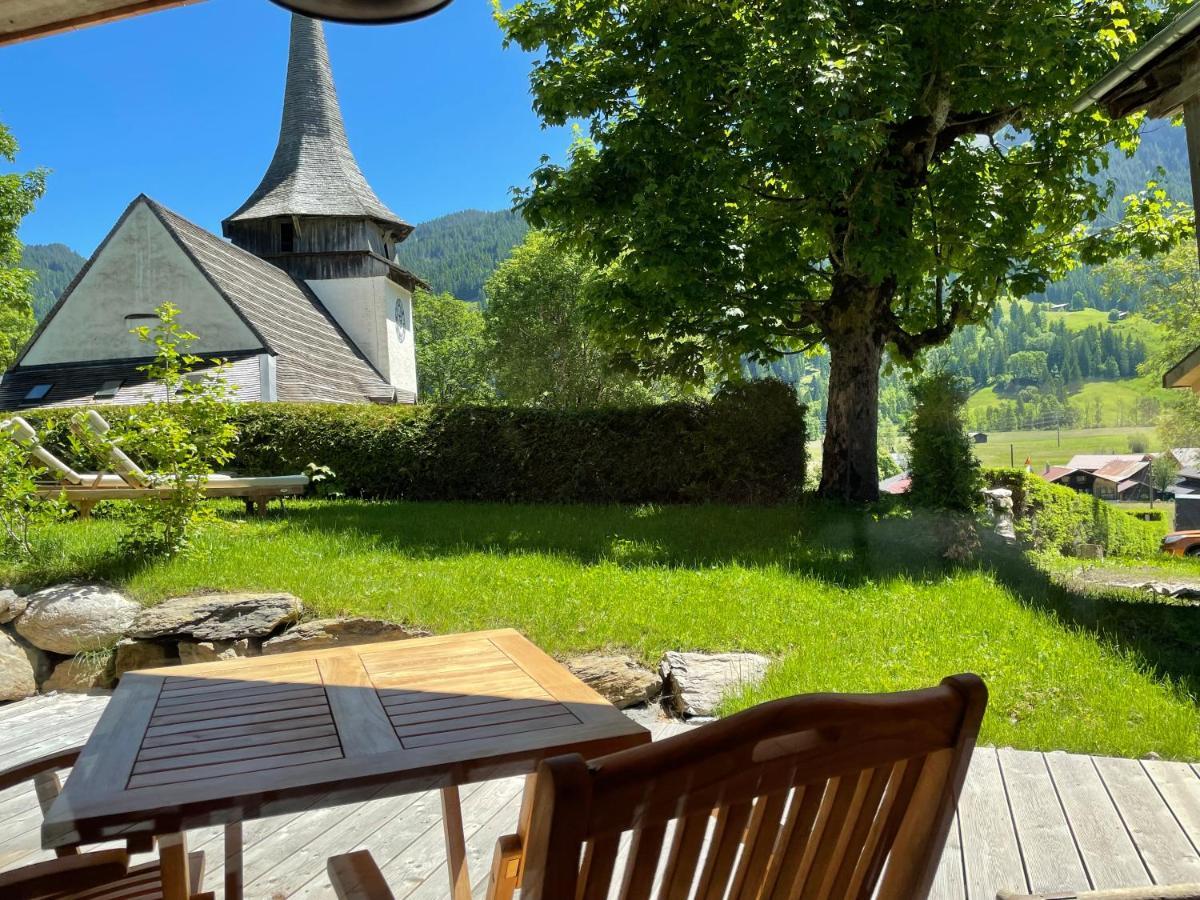Alpen Charme - Chalet D'Hotes Et Spa Gsteig Eksteriør billede